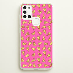 Pizza Pattern  - Caspar Lee Phone Case for Galaxy A21s