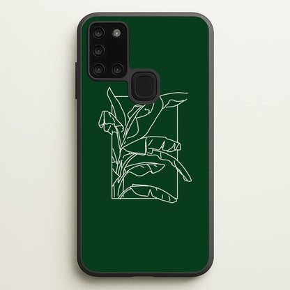 Green Leaf - Foliage  - Foliage Phone Case for Galaxy A21s