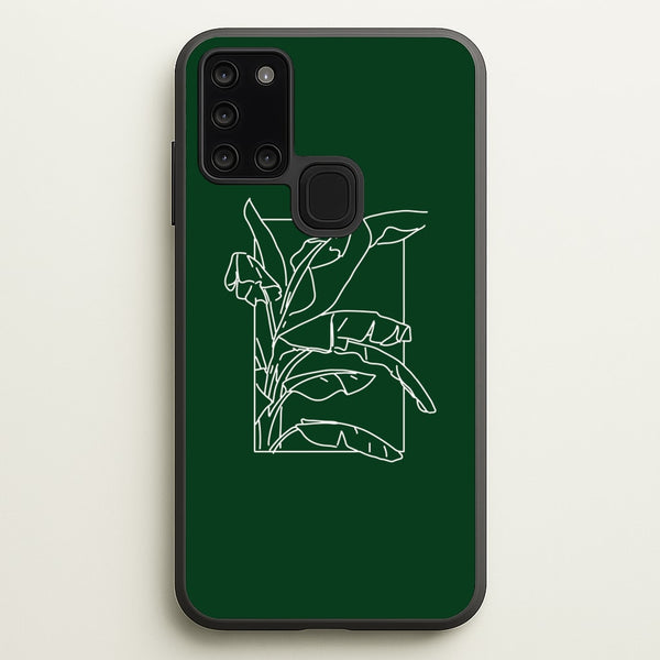 Green Leaf - Foliage  - Foliage Phone Case for Galaxy A21s