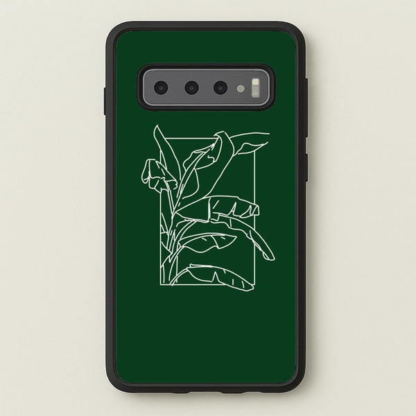 Green Leaf - Foliage  - Foliage Phone Case for Galaxy S10