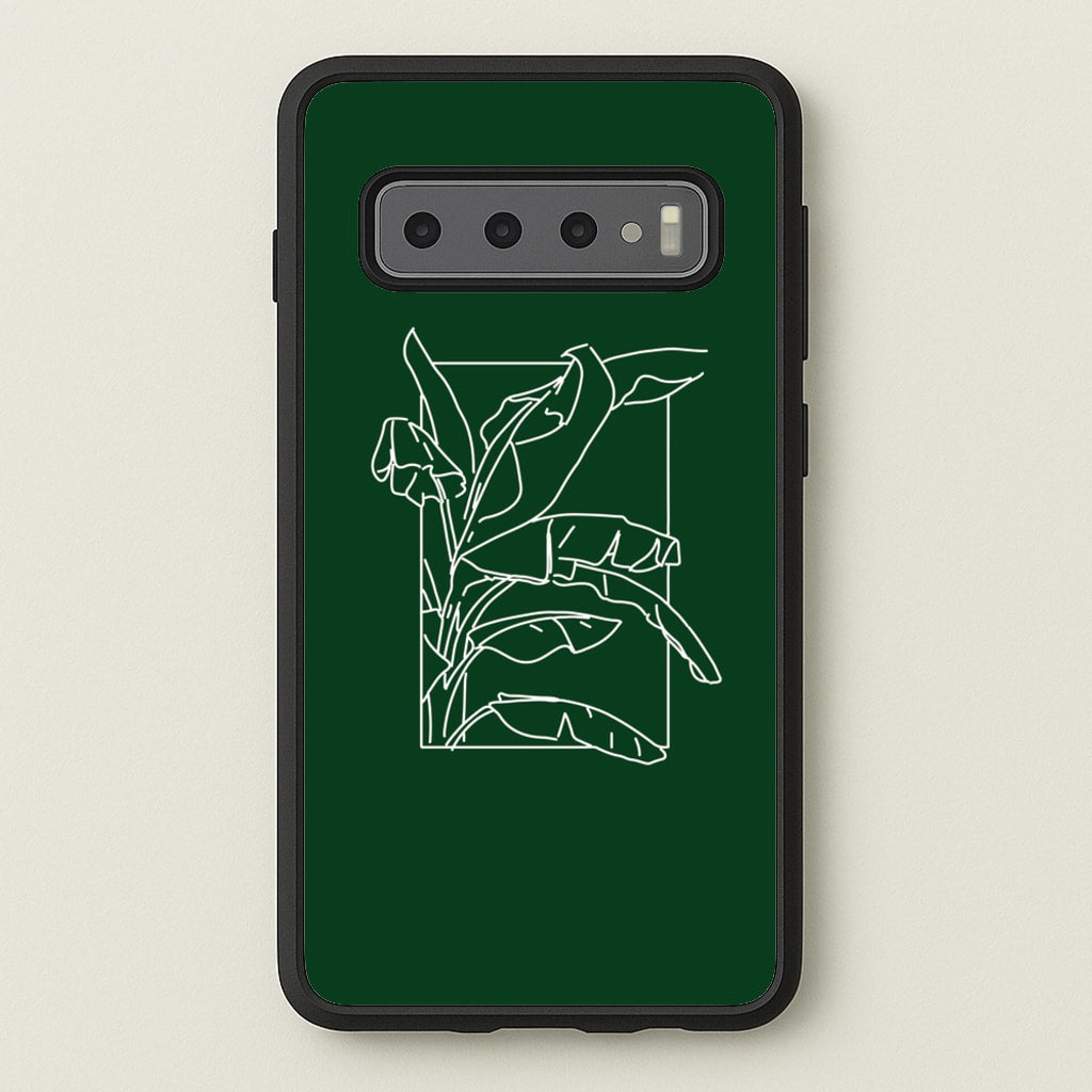 Green Leaf - Foliage  - Foliage Phone Case for Galaxy S10 Plus