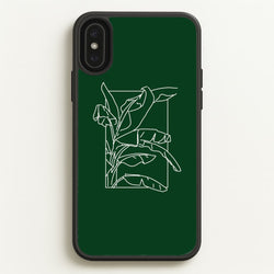 Green Leaf - Foliage  - Foliage Phone Case for iPhone XS Max