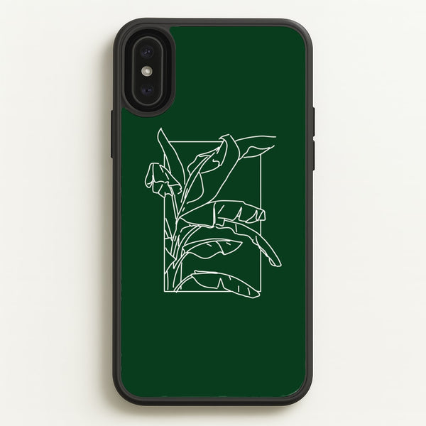 Green Leaf - Foliage  - Foliage Phone Case for iPhone XS Max
