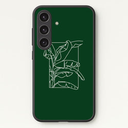 Green Leaf - Foliage  - Foliage Phone Case for Galaxy S24FE
