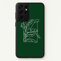 Green Leaf - Foliage  - Foliage Phone Case for Galaxy S21 Ultra