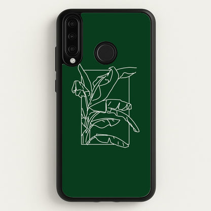 Green Leaf - Foliage  - Foliage Phone Case for Huawei P30 Lite