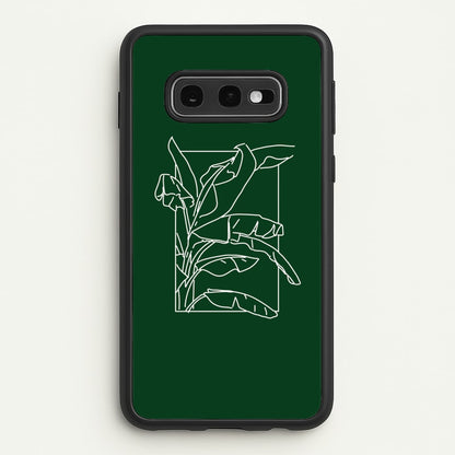 Green Leaf - Foliage  - Foliage Phone Case for Galaxy S10e