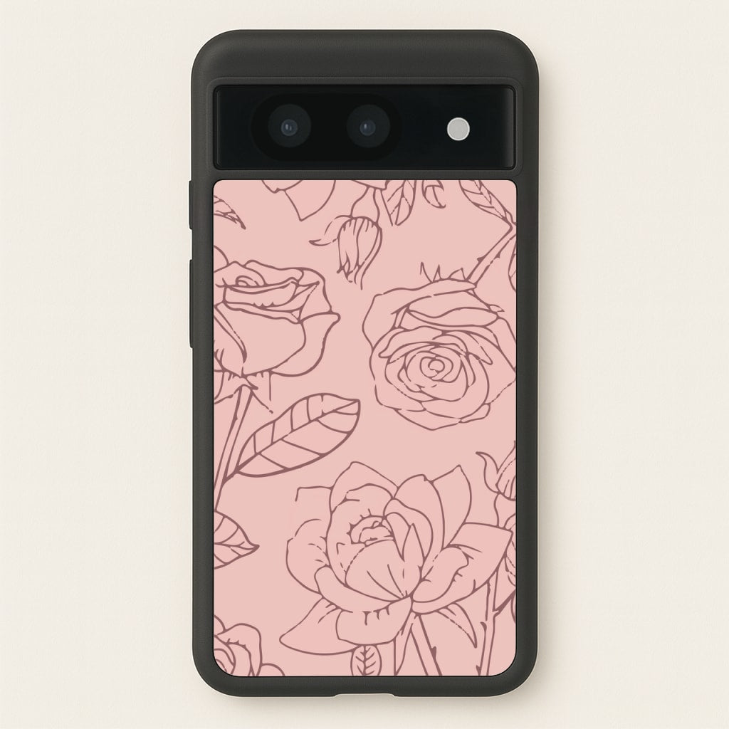 Roses - Foliage  - Foliage Phone Case for Google Pixel 8a