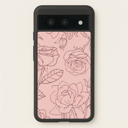 Roses - Foliage  - Foliage Phone Case for Google Pixel 8a