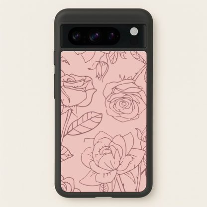 Roses - Foliage  - Foliage Phone Case for Google Pixel 8 Pro