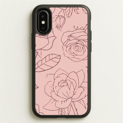 Roses - Foliage  - Foliage Phone Case for iPhone X / XS