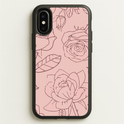 Roses - Foliage  - Foliage Phone Case for iPhone X / XS