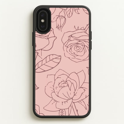 Roses - Foliage  - Foliage Phone Case for iPhone XS Max