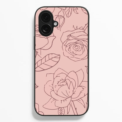 Roses - Foliage  - Foliage Phone Case for iPhone 16 Plus