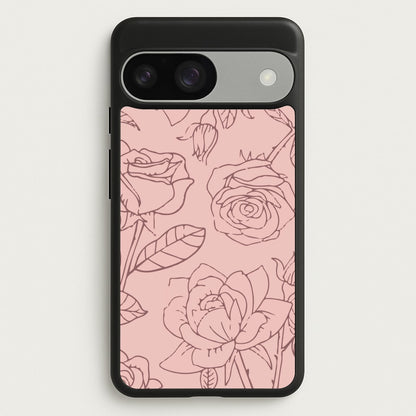 Roses - Foliage  - Foliage Phone Case for Google Pixel 9 / 9 Pro