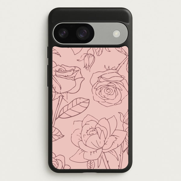 Roses - Foliage  - Foliage Phone Case for Google Pixel 9 / 9 Pro