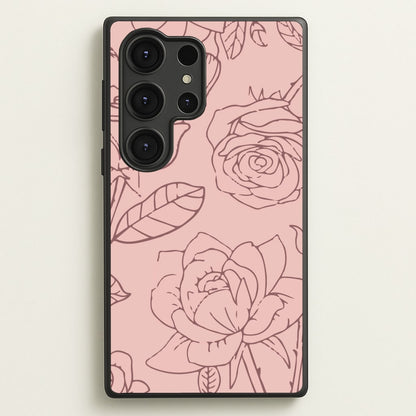 Roses - Foliage  - Foliage Phone Case for Galaxy S25 Ultra