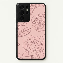 Roses - Foliage  - Foliage Phone Case for Galaxy S21 Ultra