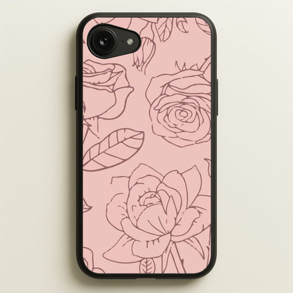 Roses - Foliage  - Foliage Phone Case for iPhone 16e