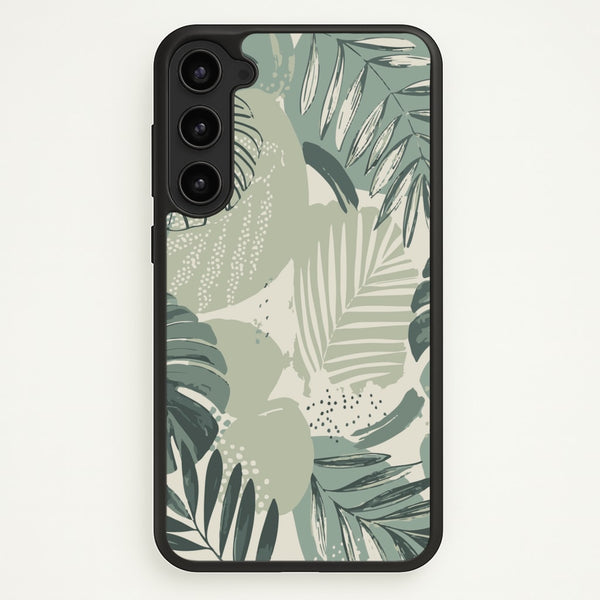 Green Leaf Pattern - Foliage  - Foliage Phone Case for Galaxy S23