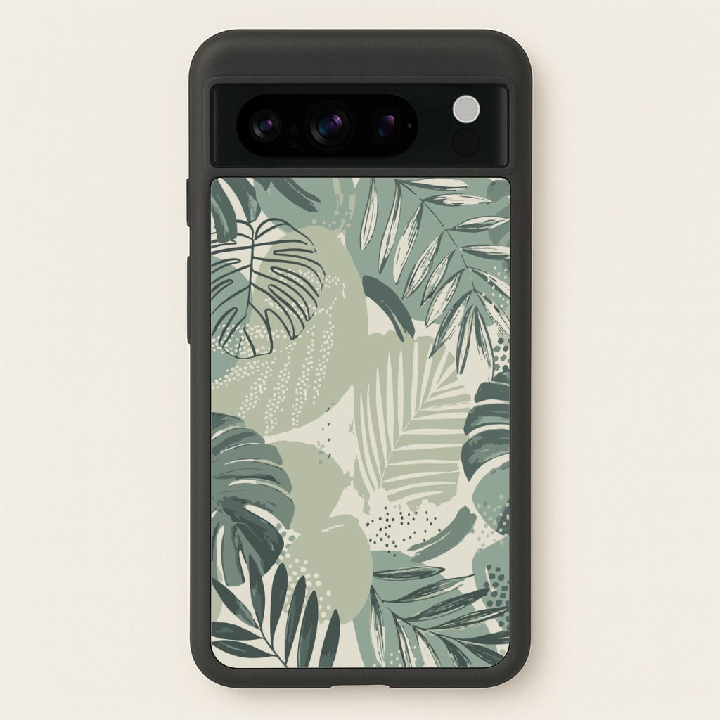 Green Leaf Pattern - Foliage  - Foliage Phone Case for Google Pixel 8 Pro