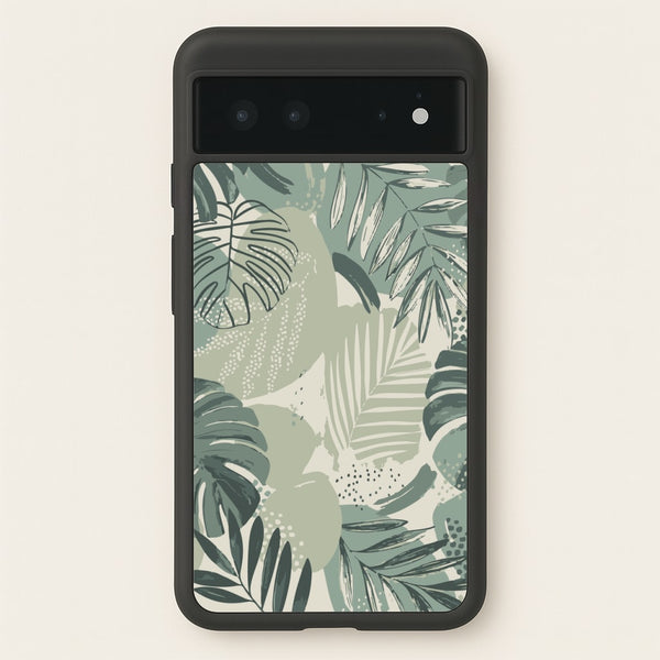 Green Leaf Pattern - Foliage  - Foliage Phone Case for Google Pixel 6