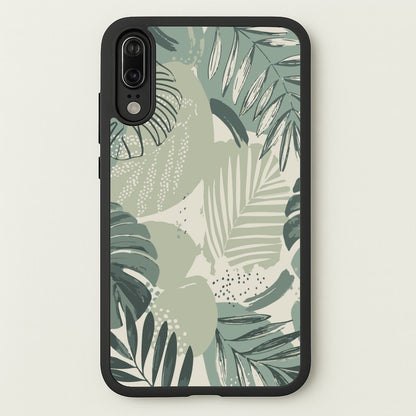 Green Leaf Pattern - Foliage  - Foliage Phone Case for Huawei P20