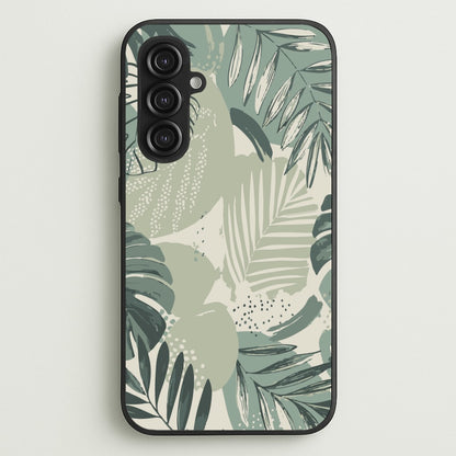 Green Leaf Pattern - Foliage  - Foliage Phone Case for Galaxy S23FE