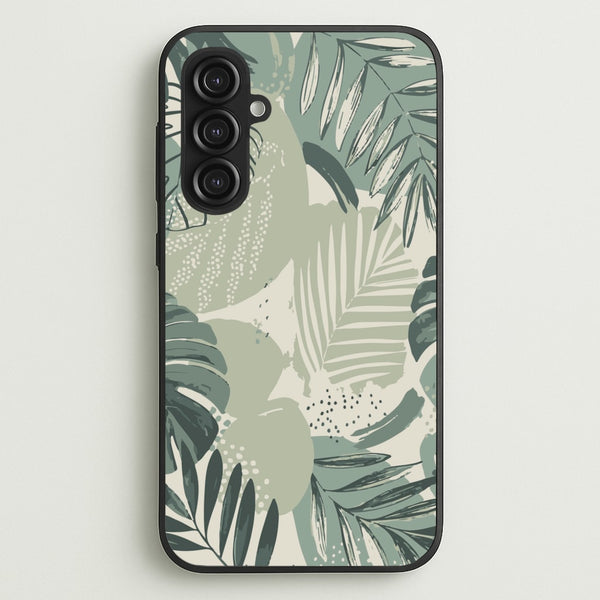 Green Leaf Pattern - Foliage  - Foliage Phone Case for Galaxy S23FE