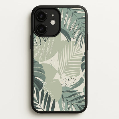 Green Leaf Pattern - Foliage  - Foliage Phone Case for iPhone 11