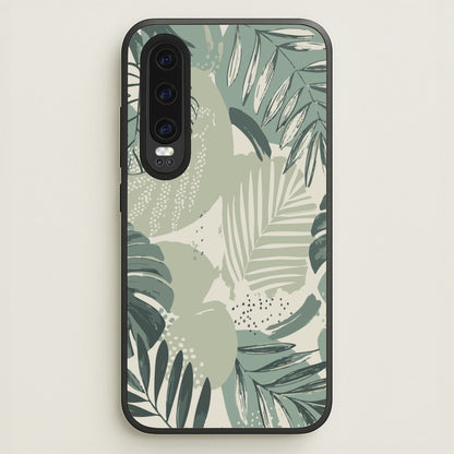 Green Leaf Pattern - Foliage  - Foliage Phone Case for Huawei P30