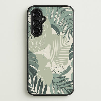 Green Leaf Pattern - Foliage  - Foliage Phone Case for Galaxy A14