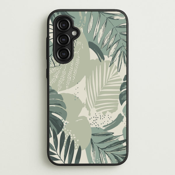 Green Leaf Pattern - Foliage  - Foliage Phone Case for Galaxy A14
