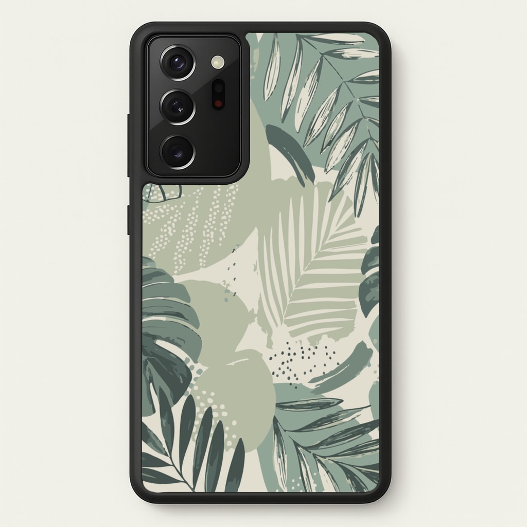 Green Leaf Pattern - Foliage  - Foliage Phone Case for Galaxy Note 20 Ultra