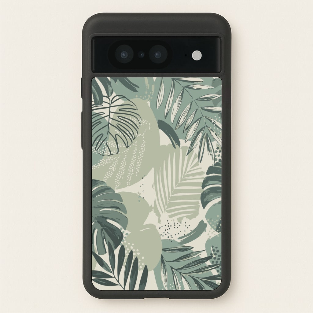 Green Leaf Pattern - Foliage  - Foliage Phone Case for Google Pixel 8