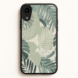 Green Leaf Pattern - Foliage  - Foliage Phone Case for iPhone XR