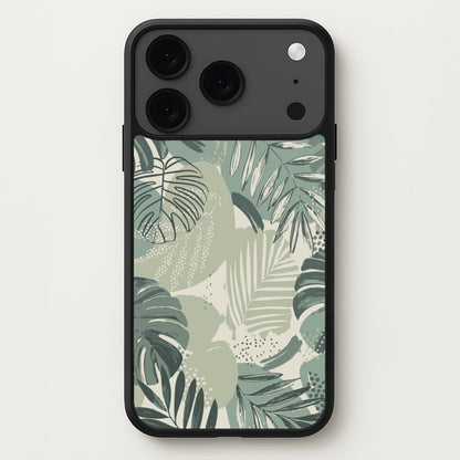 Green Leaf Pattern - Foliage Phone Case for iPhone 17 Pro