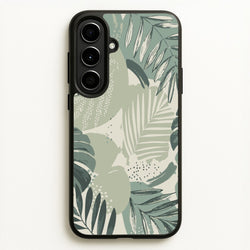Green Leaf Pattern - Foliage  - Foliage Phone Case for Galaxy A56