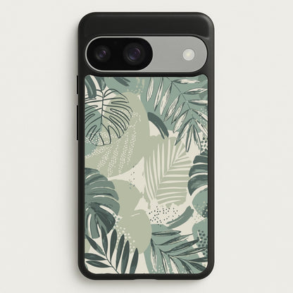 Green Leaf Pattern - Foliage  - Foliage Phone Case for Google Pixel 9 / 9 Pro