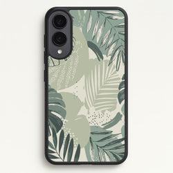 Green Leaf Pattern - Foliage  - Foliage Phone Case for Galaxy S25 Edge