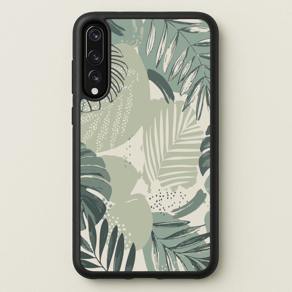 Green Leaf Pattern - Foliage  - Foliage Phone Case for Huawei P20 Pro