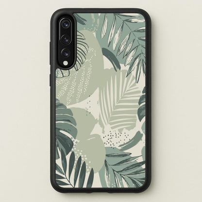 Green Leaf Pattern - Foliage  - Foliage Phone Case for Huawei P20 Pro
