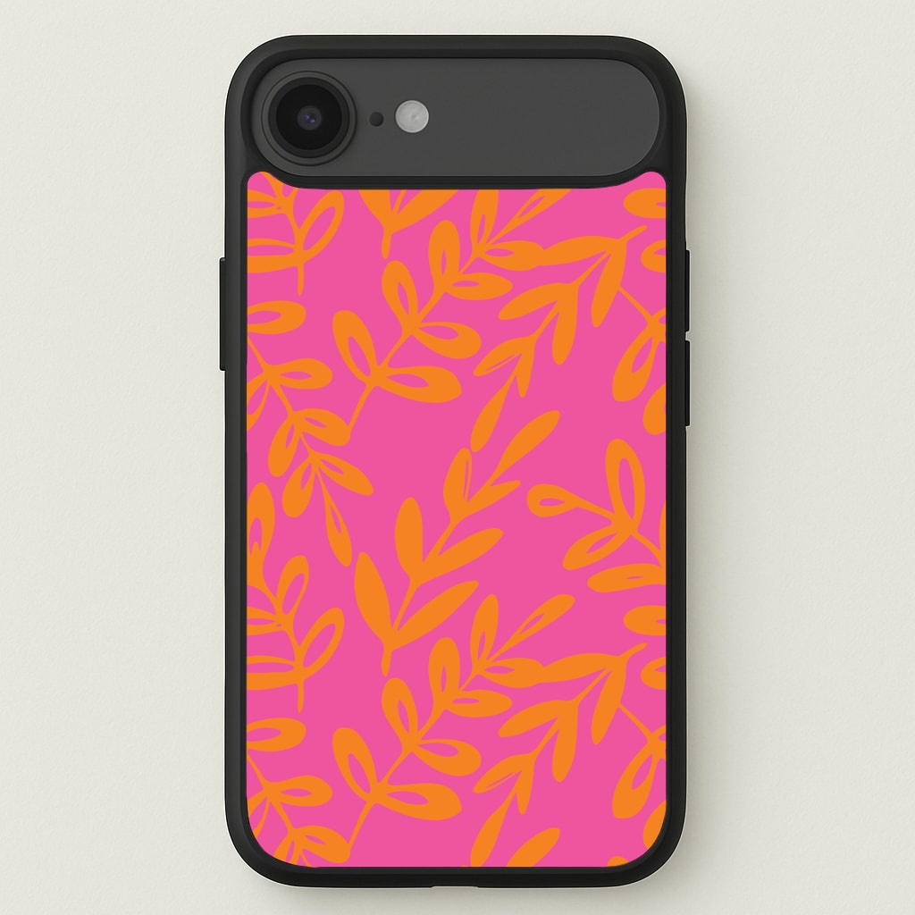 Pink & Orange Leaves - Foliage Phone Case for iPhone 17 Air