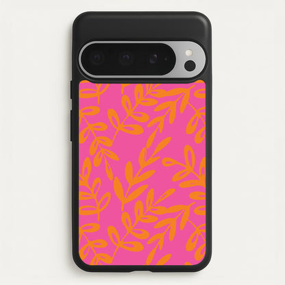 Pink & Orange Leaves - Foliage  - Foliage Phone Case for Google Pixel 9 Pro XL