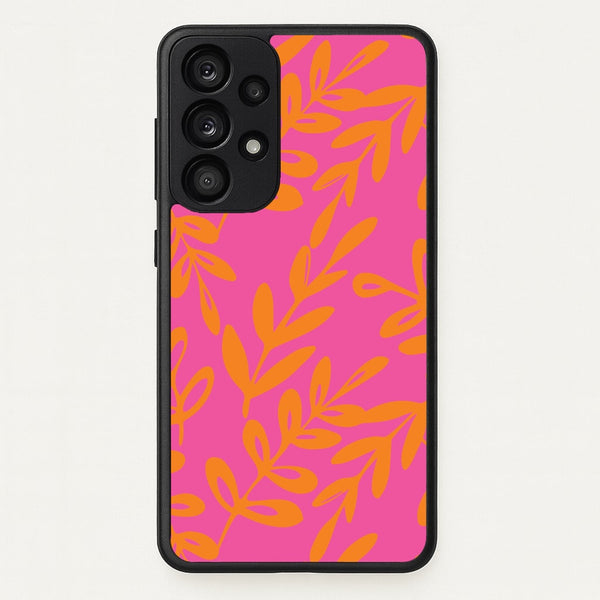Pink & Orange Leaves - Foliage  - Foliage Phone Case for Galaxy A33