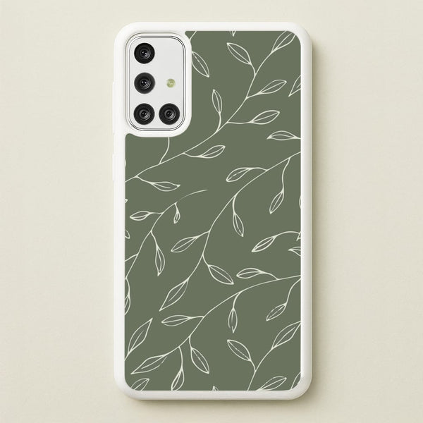 Thin Leaves - Foliage  - Foliage Phone Case for Galaxy A71