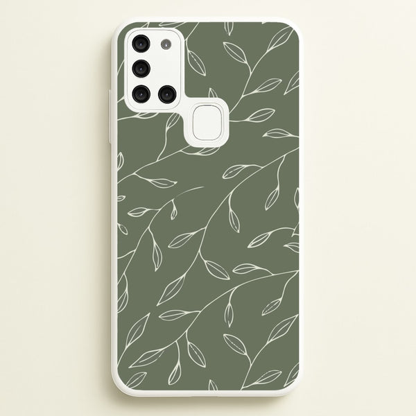 Thin Leaves - Foliage  - Foliage Phone Case for Galaxy A21s