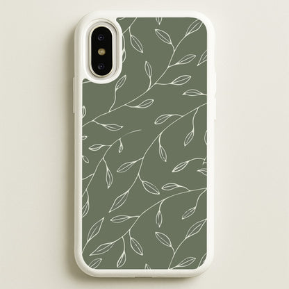 Thin Leaves - Foliage  - Foliage Phone Case for iPhone X / XS