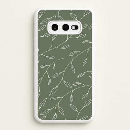 Thin Leaves - Foliage  - Foliage Phone Case for Galaxy S10e