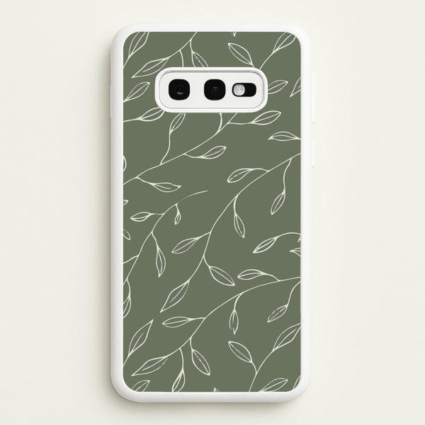 Thin Leaves - Foliage  - Foliage Phone Case for Galaxy S10e